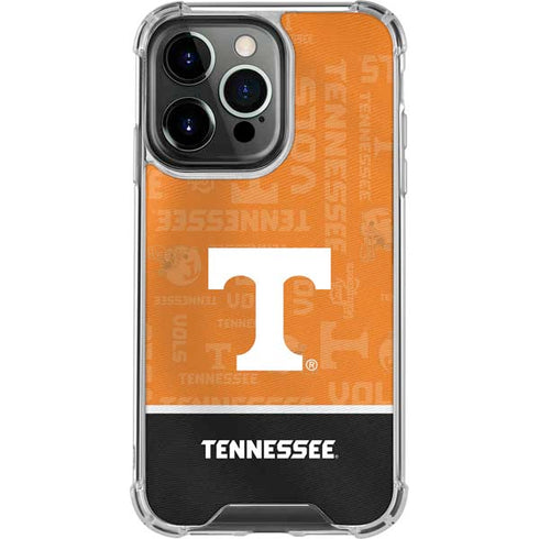 University of Tennessee Split Jersey iPhone 14 Pro Clear Case